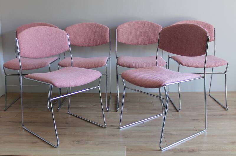 Set of 6 70's Design Chairs