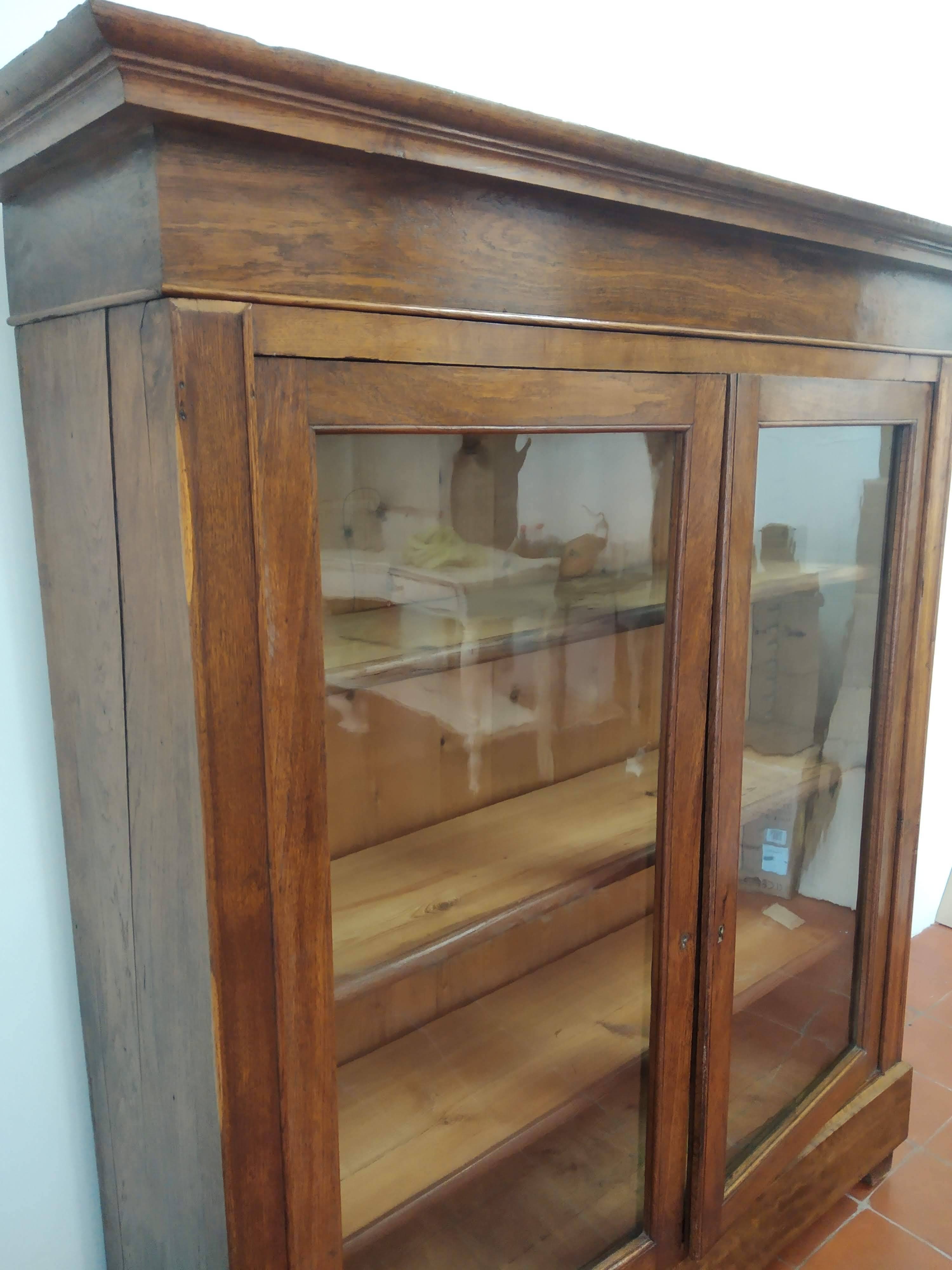 Bibliotheque vitrine Louis Philippe