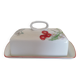 Beurrier porcelaine décor fruits rouges