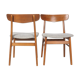 Ensemble de 2 chaises design danois par mobler Findahls