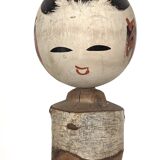 Kokeshi with Nô face theater Japan 1950-60