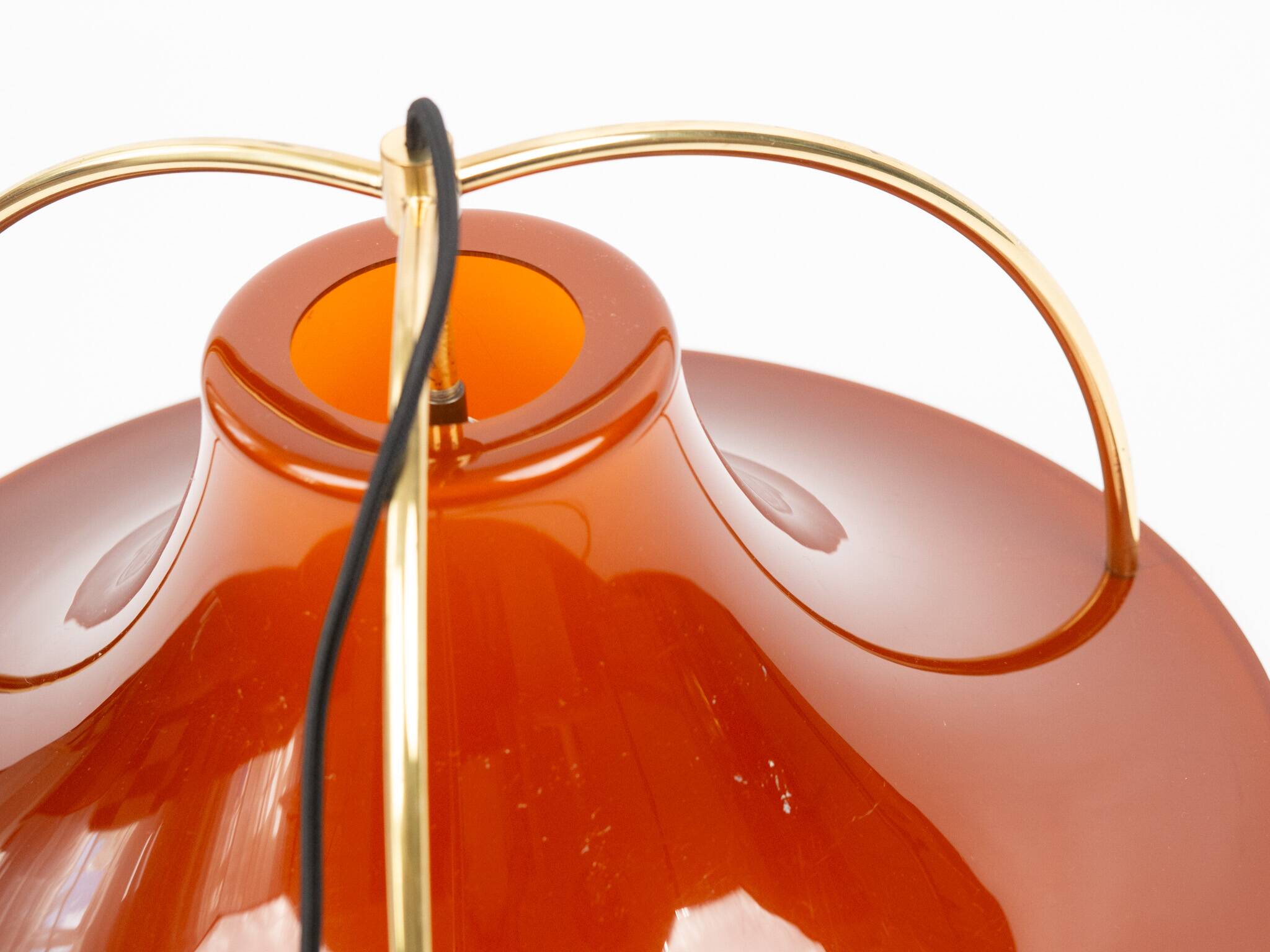 Danish vintage pendant lamp Single by Jo Hammerborg, Fog & morup, 1977