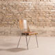 Set of 4 Jomain Baumann chairs, seat in imitation leather cognac, circa 1960