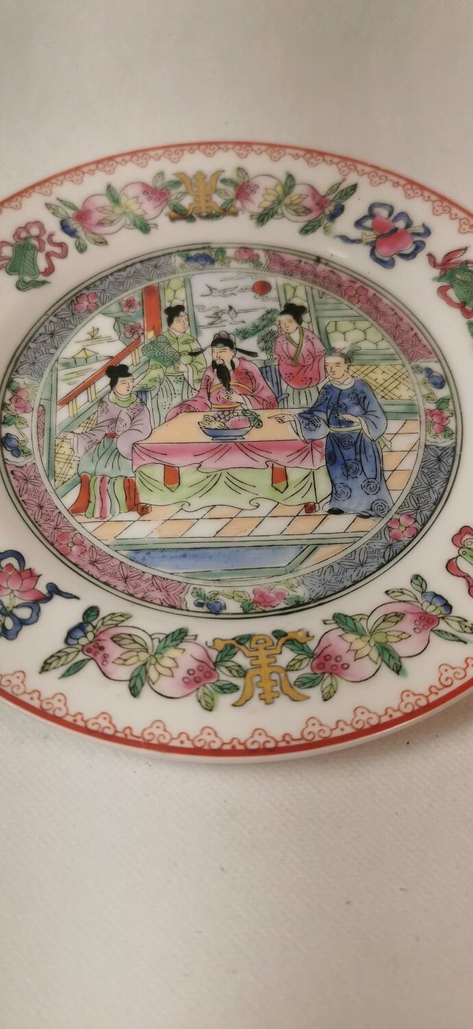 Old Chinese Porcelain Plate Canton