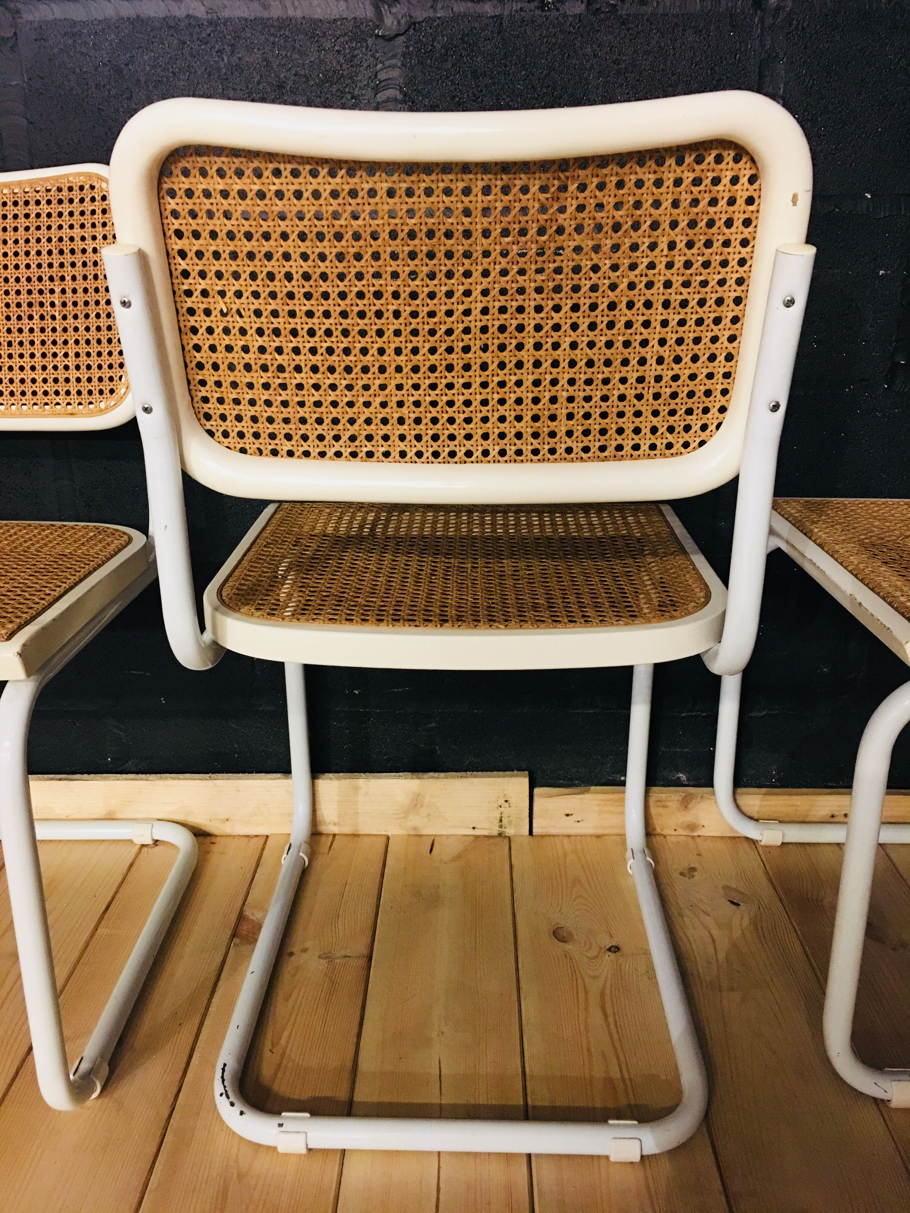 Set of 4 chairs by Marcel Breur model B32 Cesca