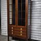 Vintage 1960s Scandinavian display cabinet in rosewood.