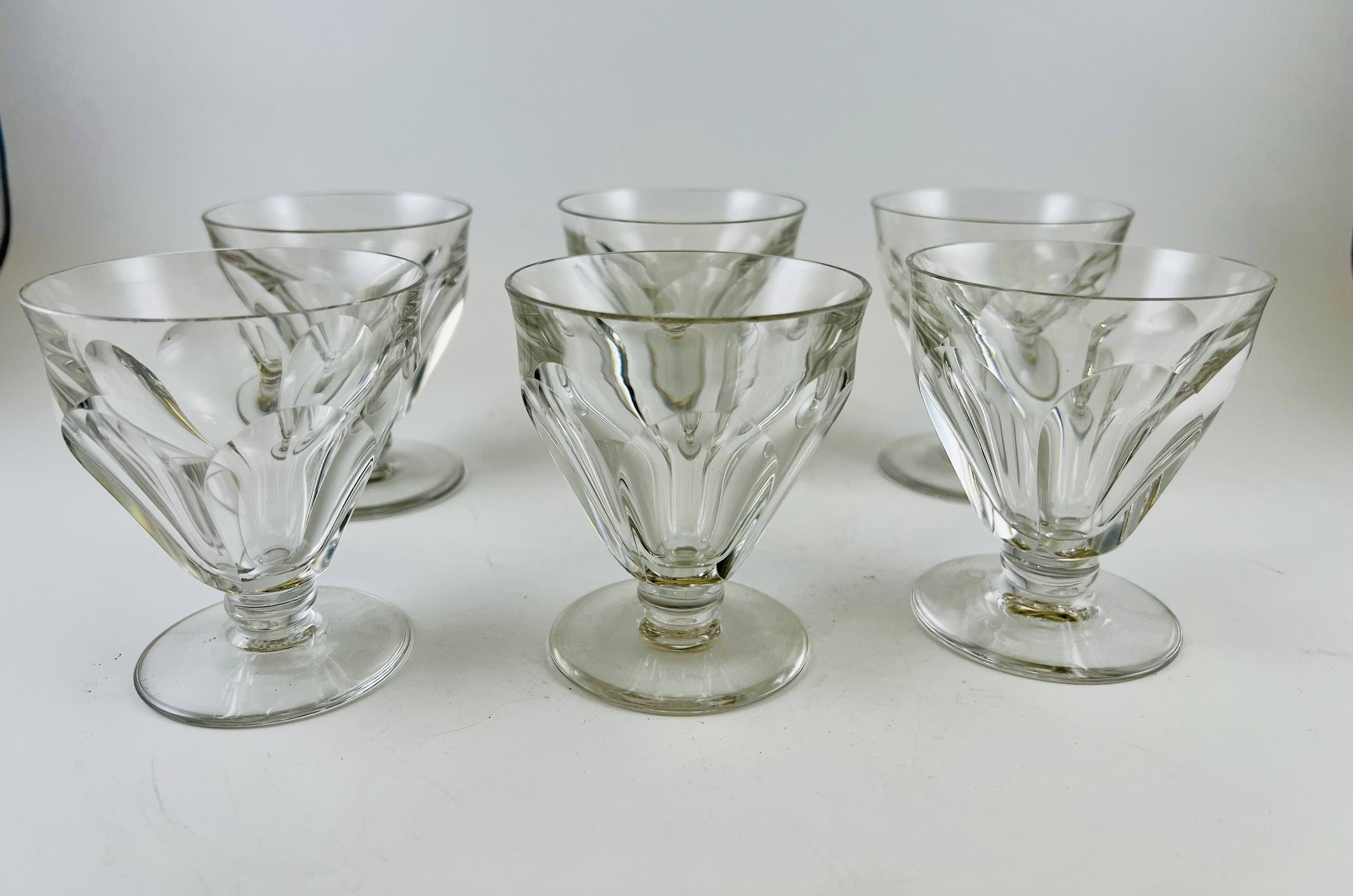 6 Baccarat Talleyrand wine glasses