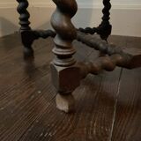 Pair of Louis XIII style oak chairs