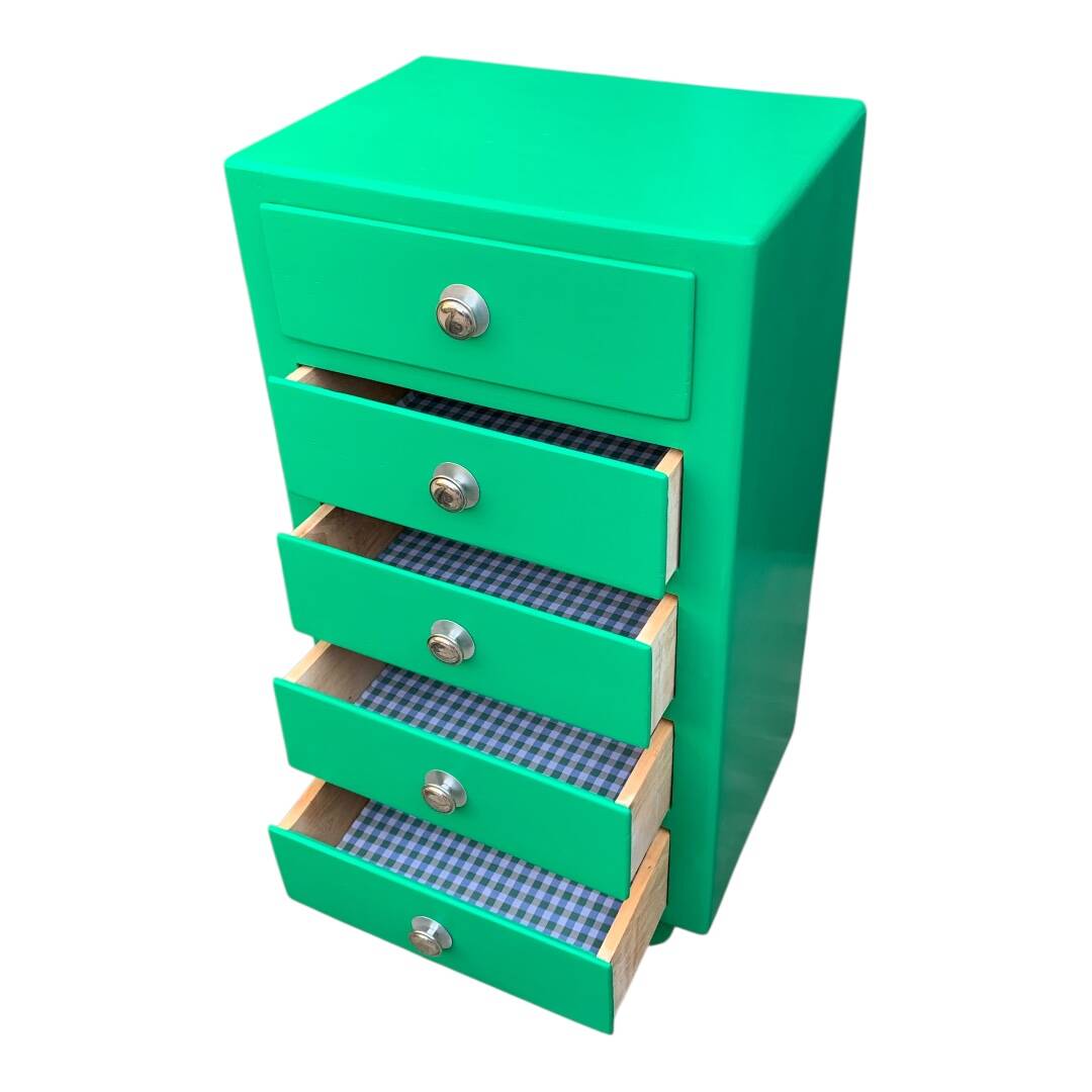 Chiffonnier art déco vert