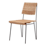 Rattan side chair by Carl Auböck