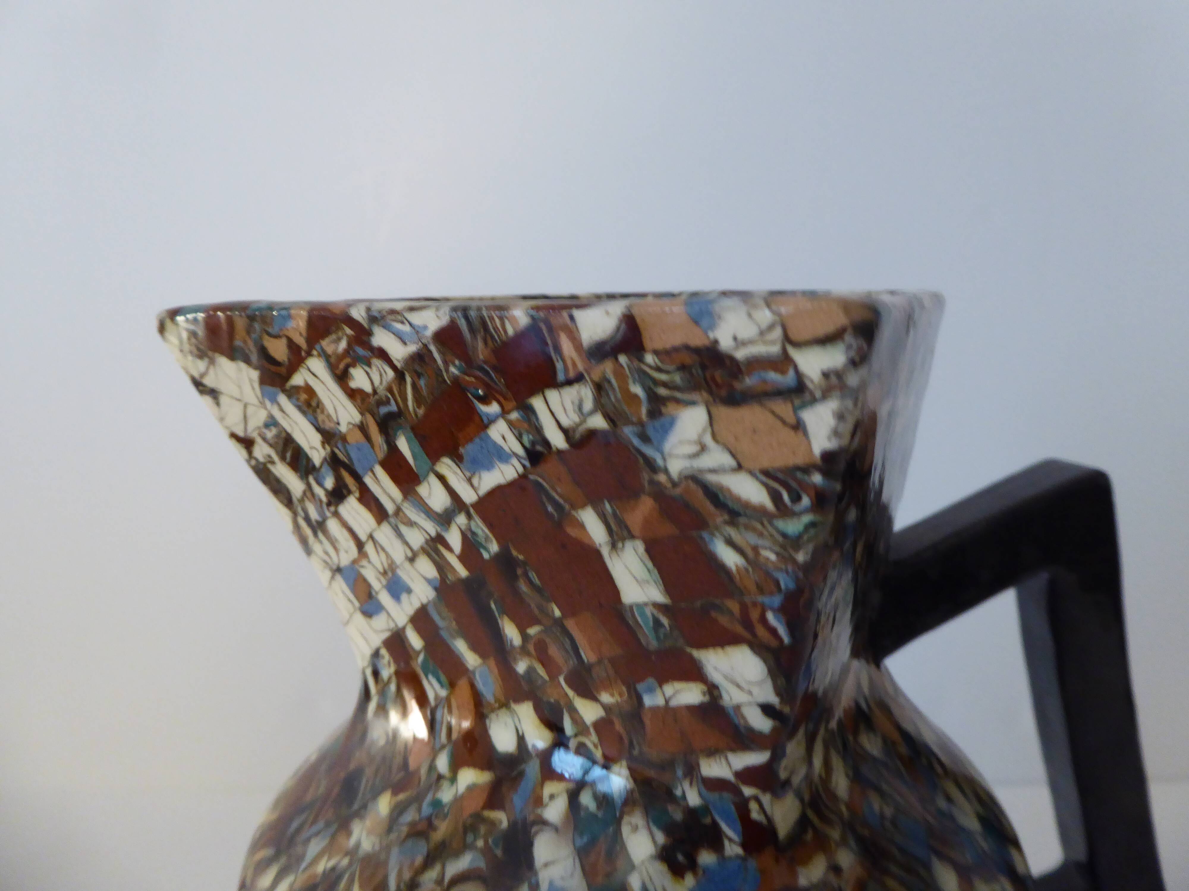 Ceramic pitcher from Vallauris by Jean Gerbino