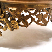 Ostrich egg on bronze foot beautiful deco pattern cabinet of curiosities