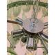 Contemporary Green “Palmette” Murano Glass Belt Chandelier
