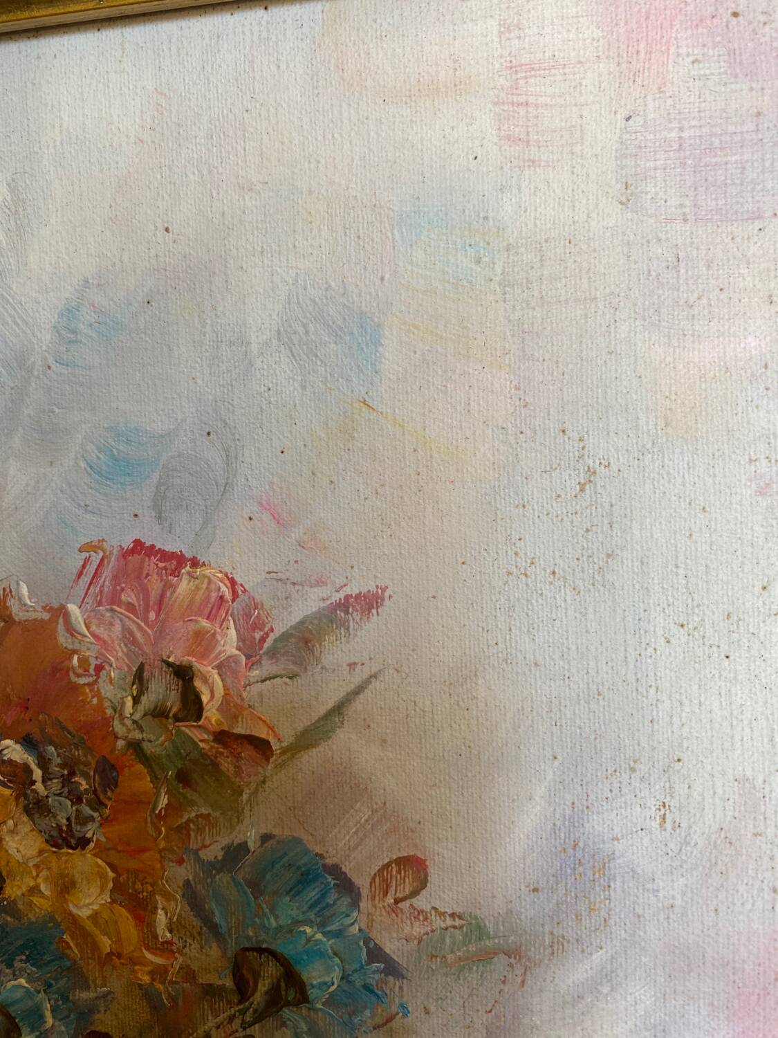 Oil painting on canvas, bouquet