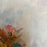 Tableau huile sur toile bouquet