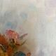 Tableau huile sur toile bouquet