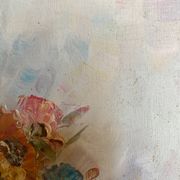 Tableau huile sur toile bouquet