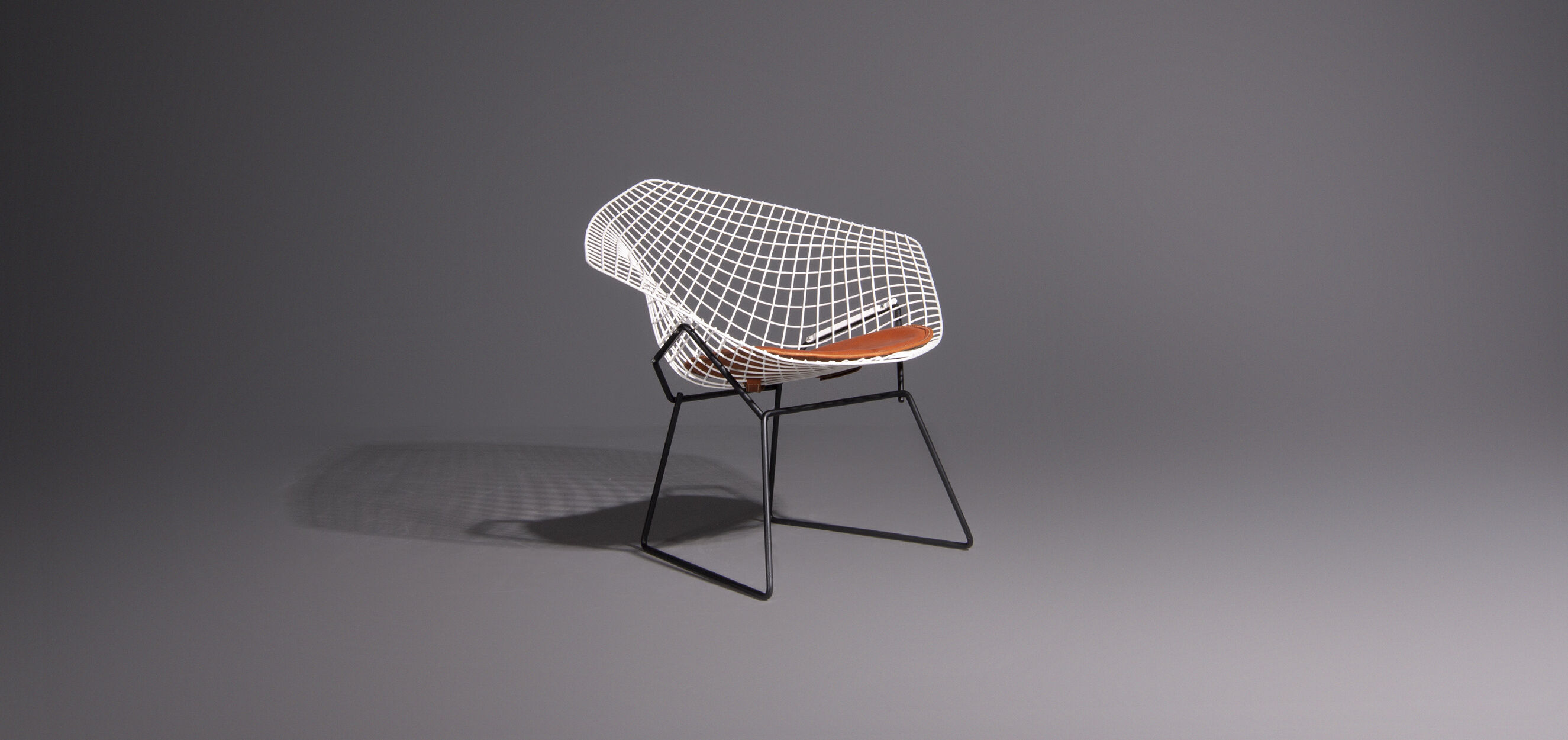 Diamond armchair with ottoman by Harry Bertoia for Knoll International