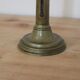 Antique brass push candle holder – vintage patinated candlestick H20 cm