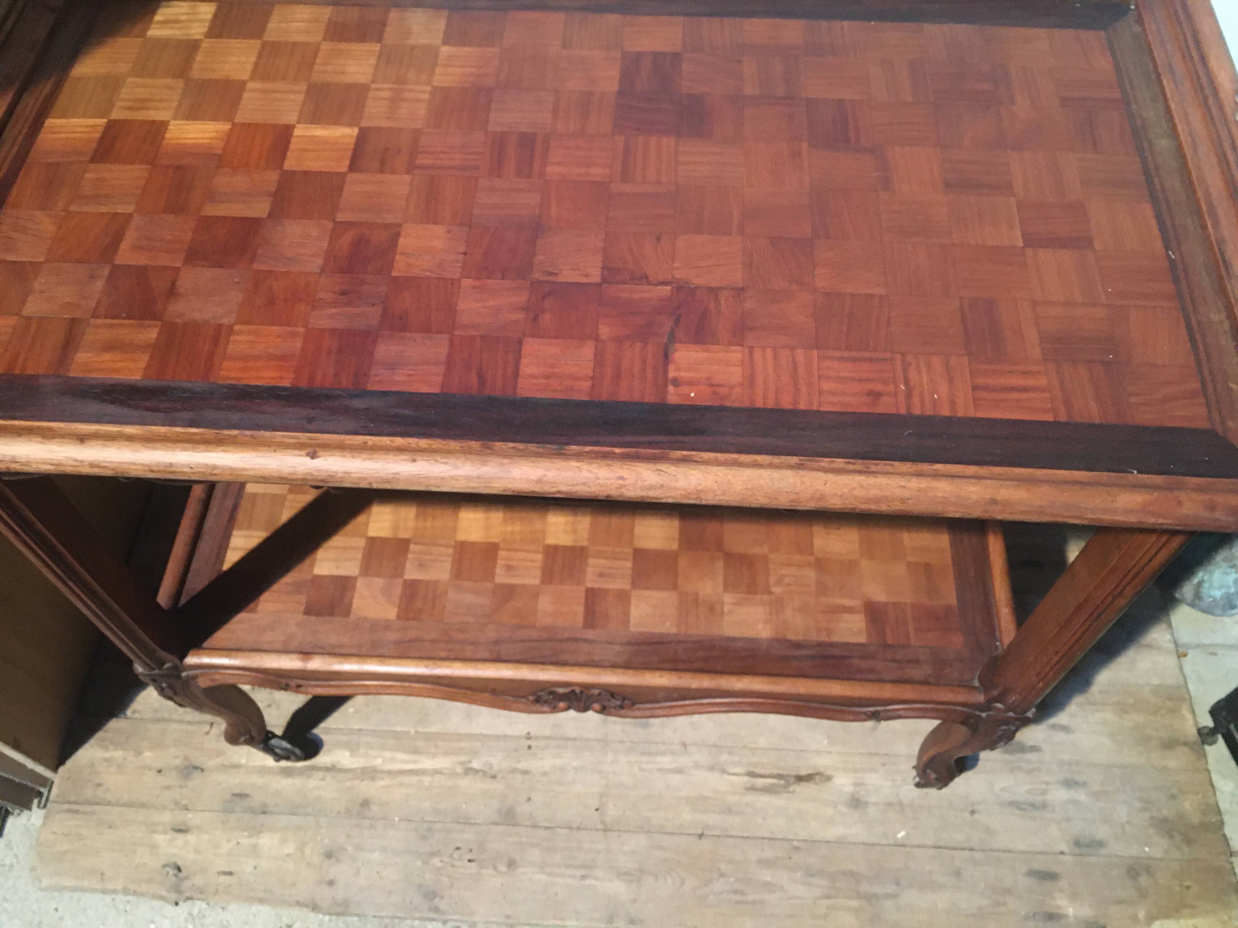 Louis XV style rolling dessert trolley