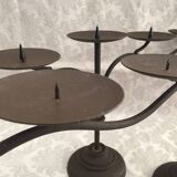 Pair of candle holders candlesticks candelabras cast iron candlesticks