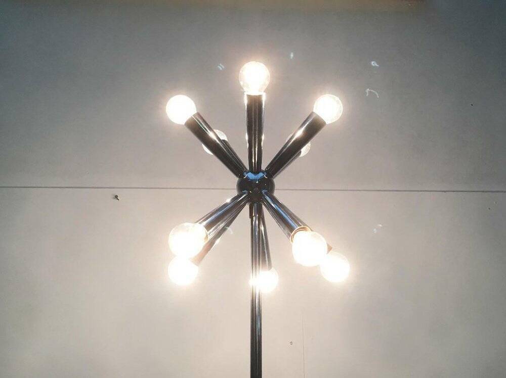 Lampadaire étoile de l'ère spatiale allemande du milieu du siècle, années 1960