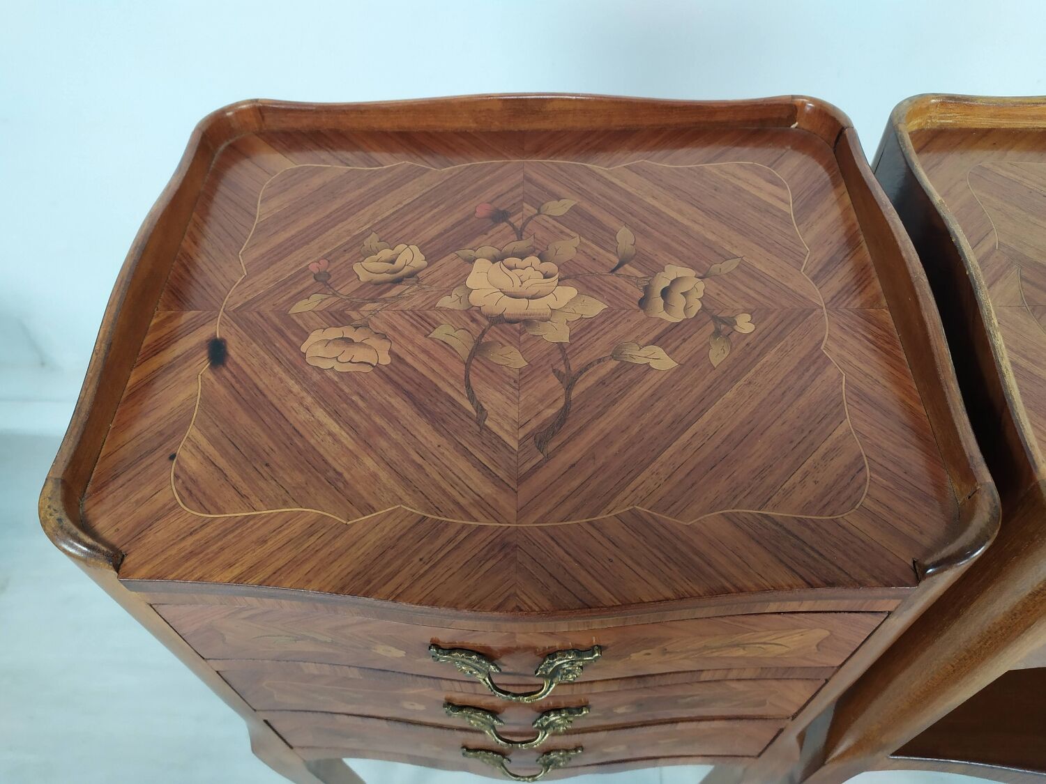 Pair of Louis XV style bedside tables