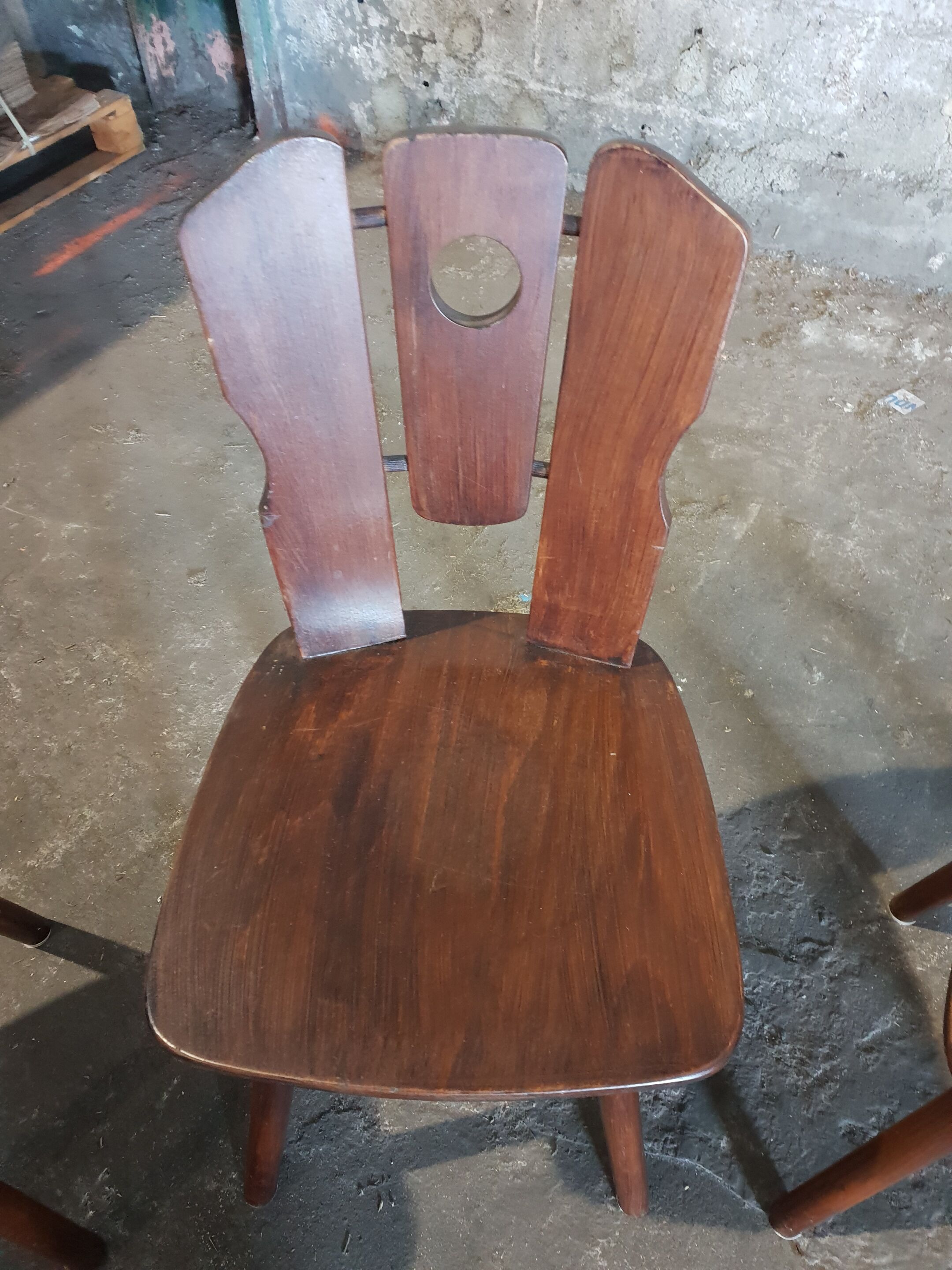 Series of 4 chalet chairs 1970