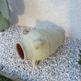 Terracotta potiche with 60s handles