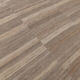 Striped Pattern Brown Vintage Kilim Rug, 225x309Cm