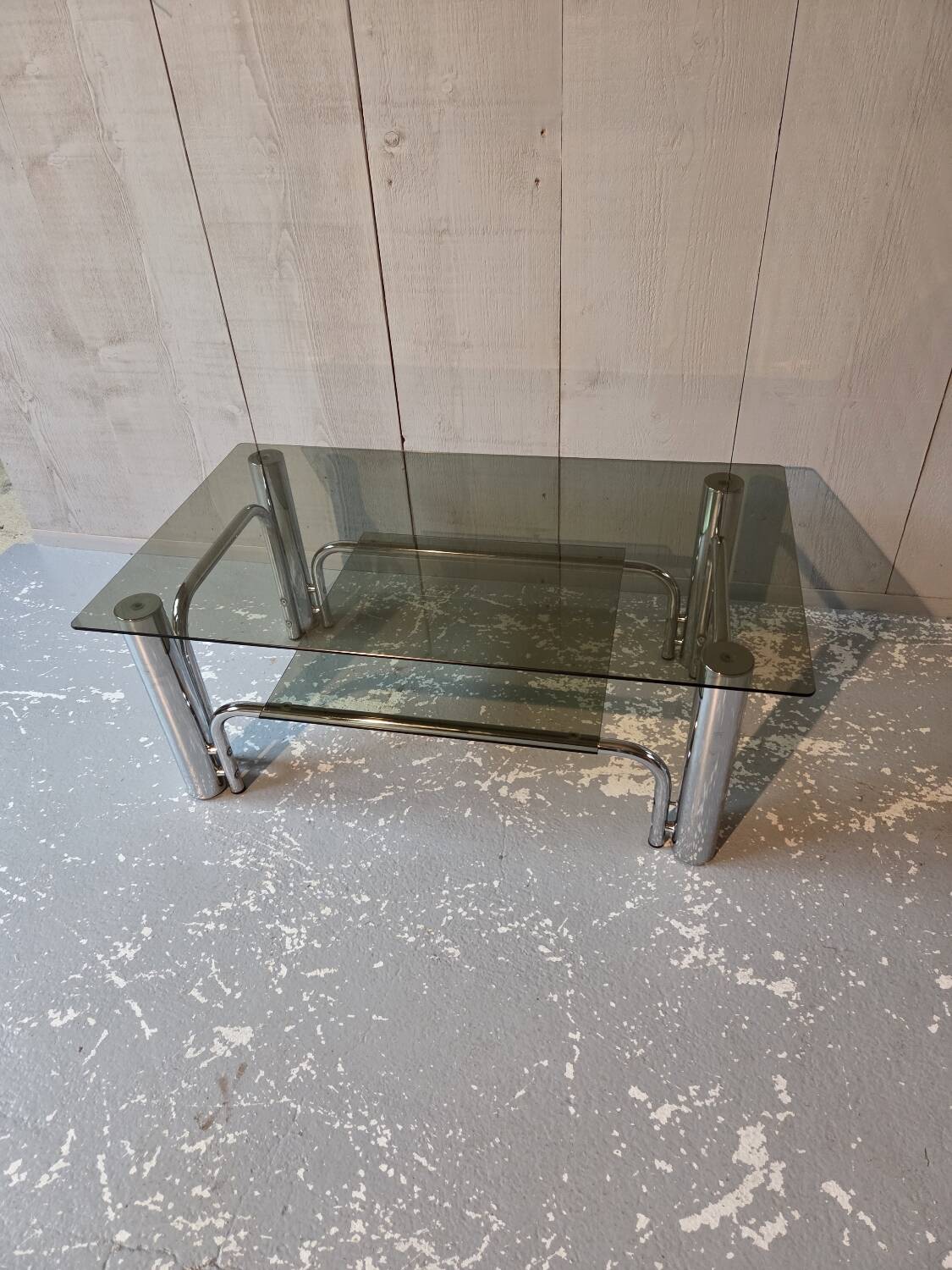 Chrome coffee table