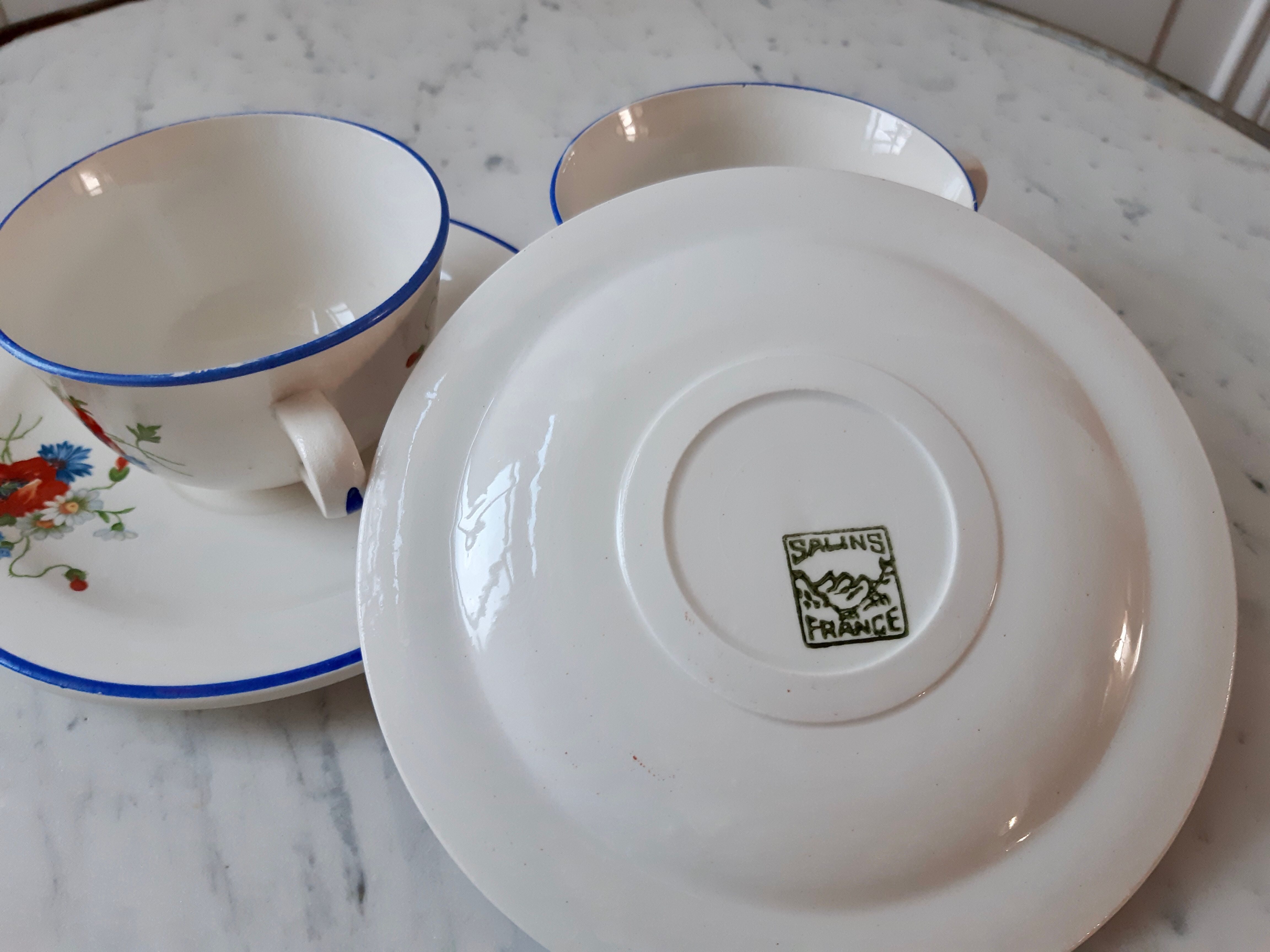 Lot of 3 coffee cups / Tea Salins 50s