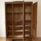 Large antique Art Nouveau wardrobe in solid wood