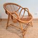 Vintage rattan & bamboo armchair from the 60s