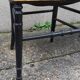 Pair of Napoleon III chairs in blackened wood