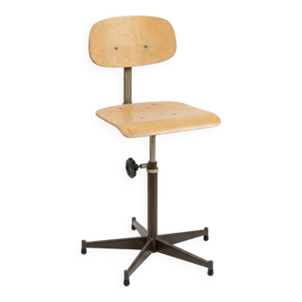 Authentic vintage industrial workshop chair from the 1960s.