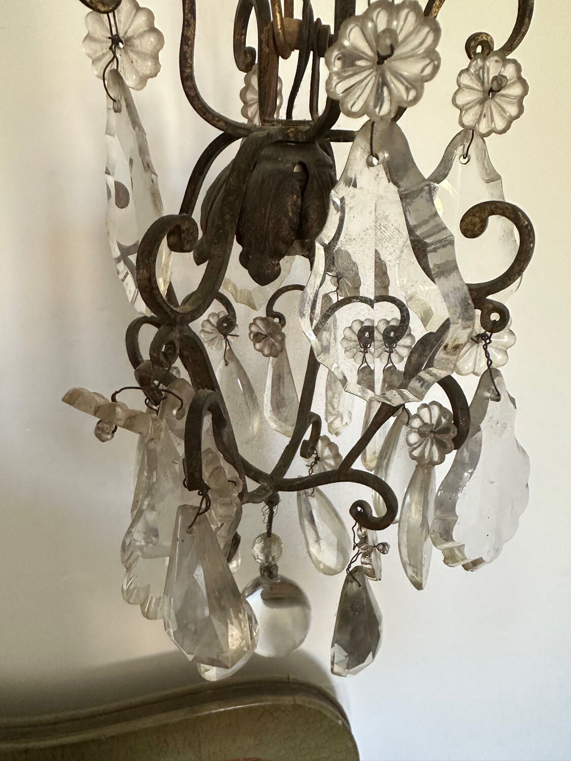 Chandelier in Pampilles Louis XV style