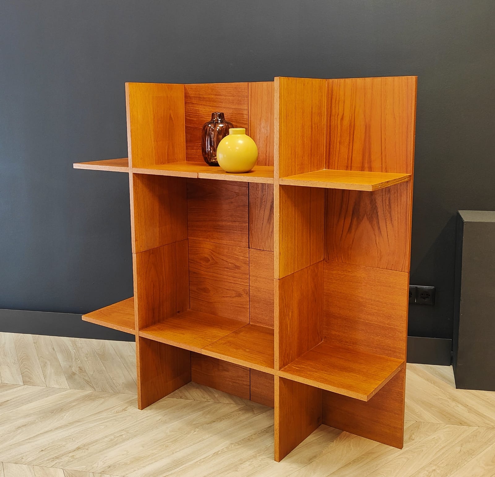 Mid Century compartment cabinet | Vintage - bookcase, display