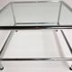 Square glass coffee table 71 x 71 cm, 1990s