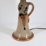 Handcrafted sandstone lamp signed Blanot, circa 1970