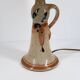 Handcrafted sandstone lamp signed Blanot, circa 1970