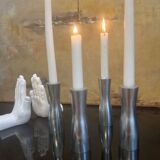Set of 4 gota erika pekkari candlesticks, Scandinavian, 1990