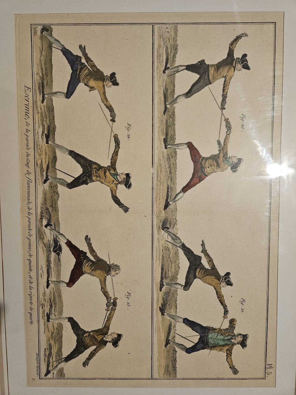 18th century engraving paintings - Fencing - Robert Benard