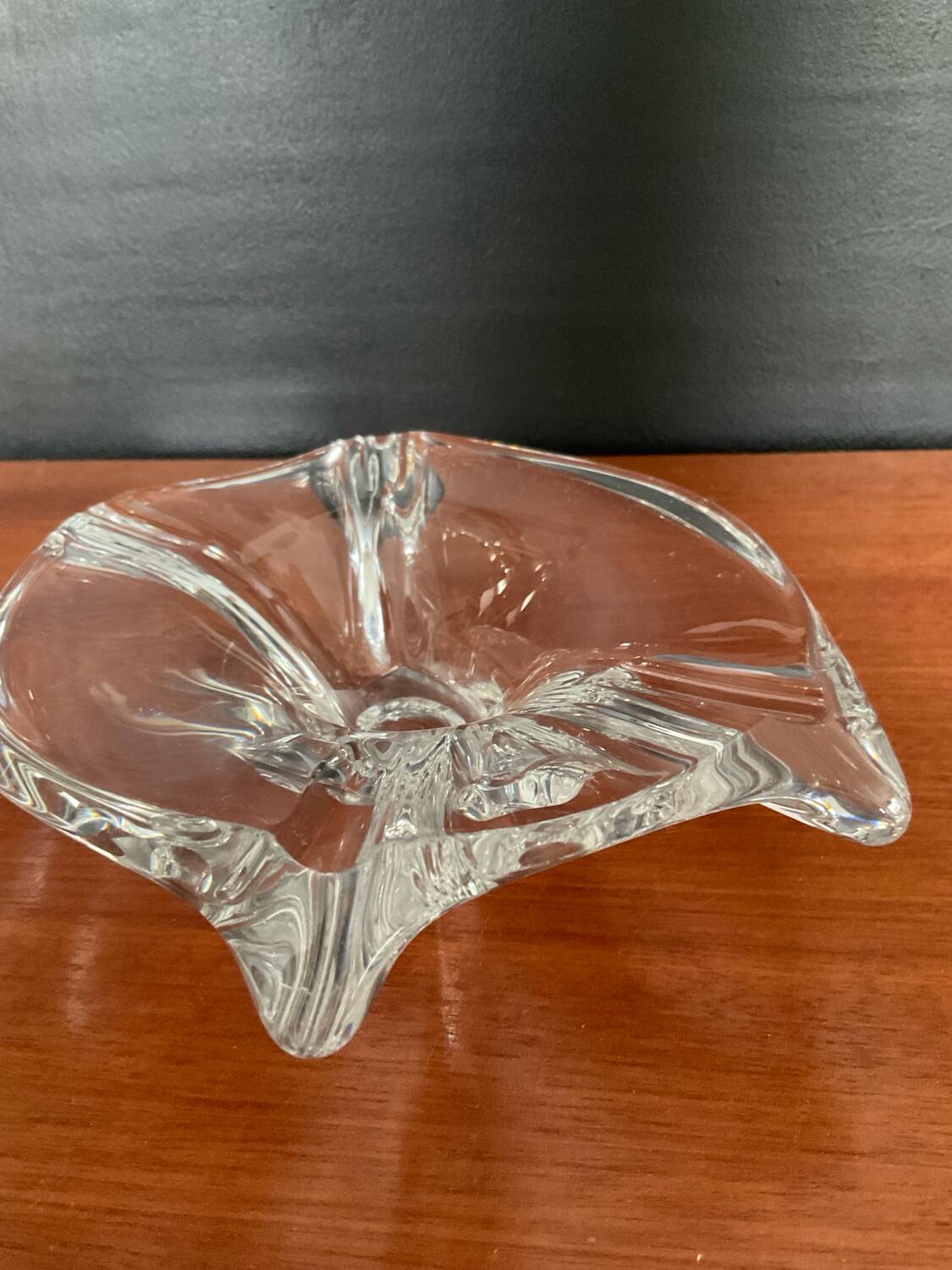 Vintage crystal Val St Lambert pocket duo