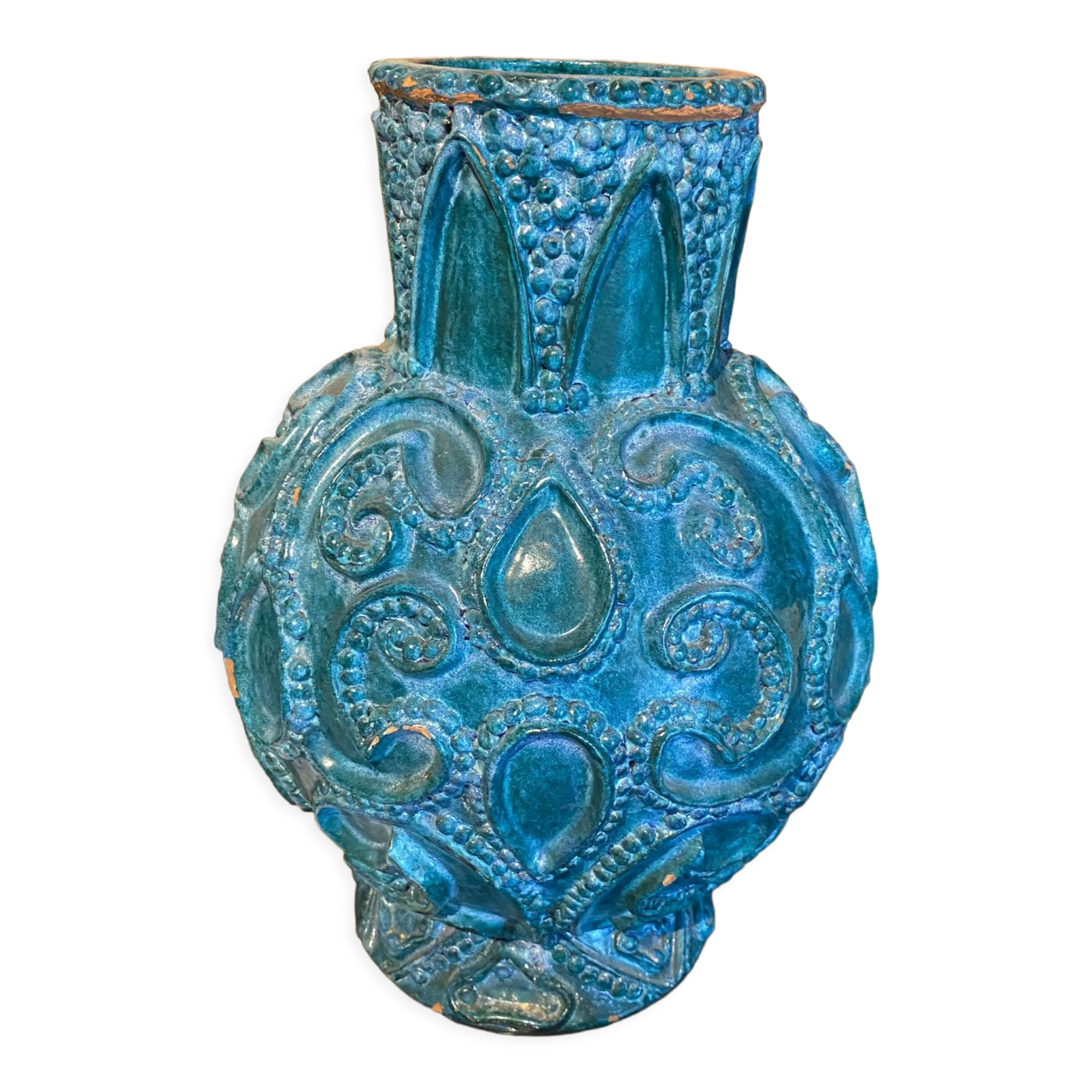 Vase bleu vintage