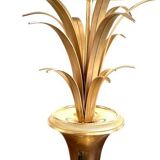Pair of palm lamps in gilded brass – Maison Boulanger, circa 1980