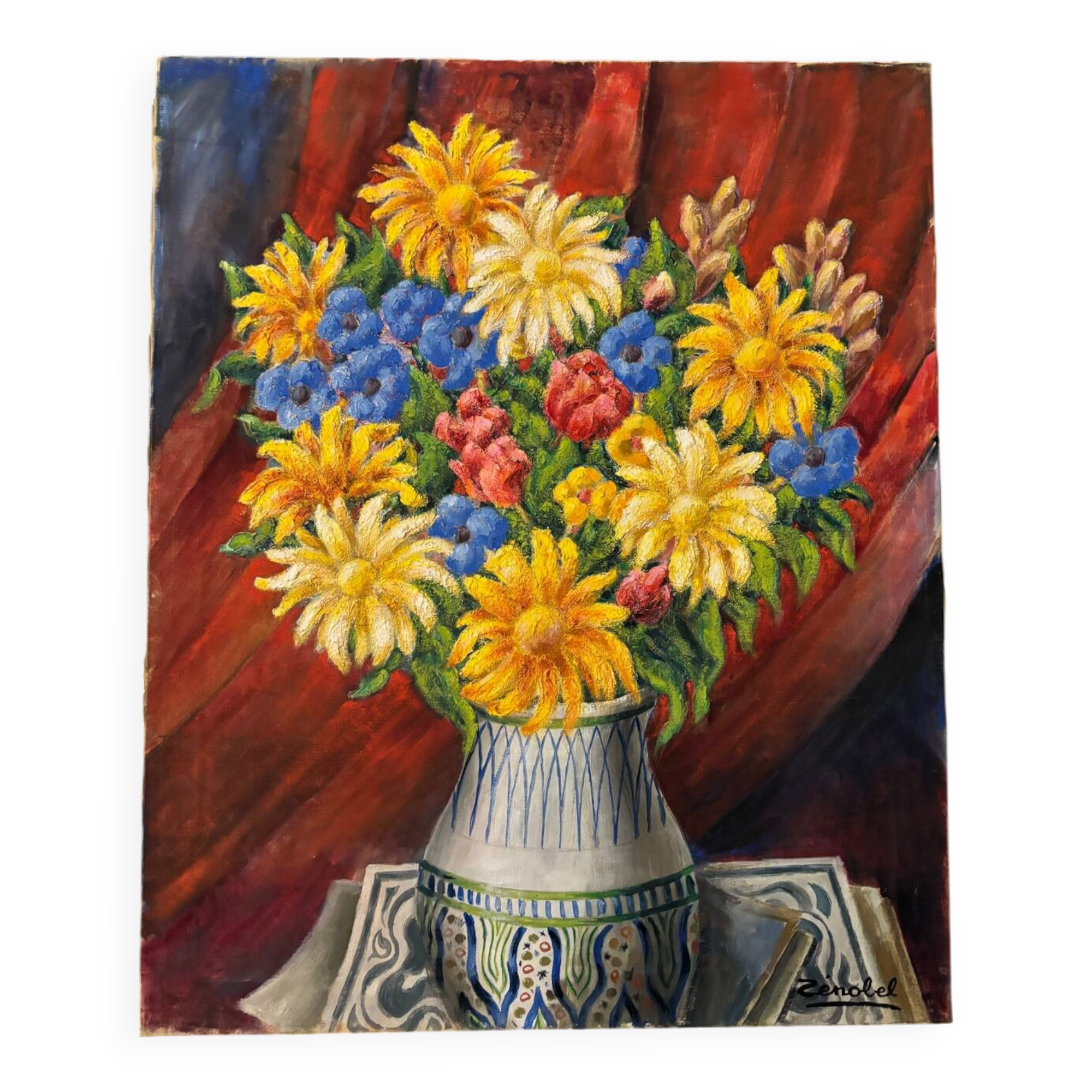 Still life signed Pierre Zonebel