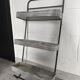 Large vintage metal 3 tier shelf