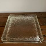 Thick glass storage tray