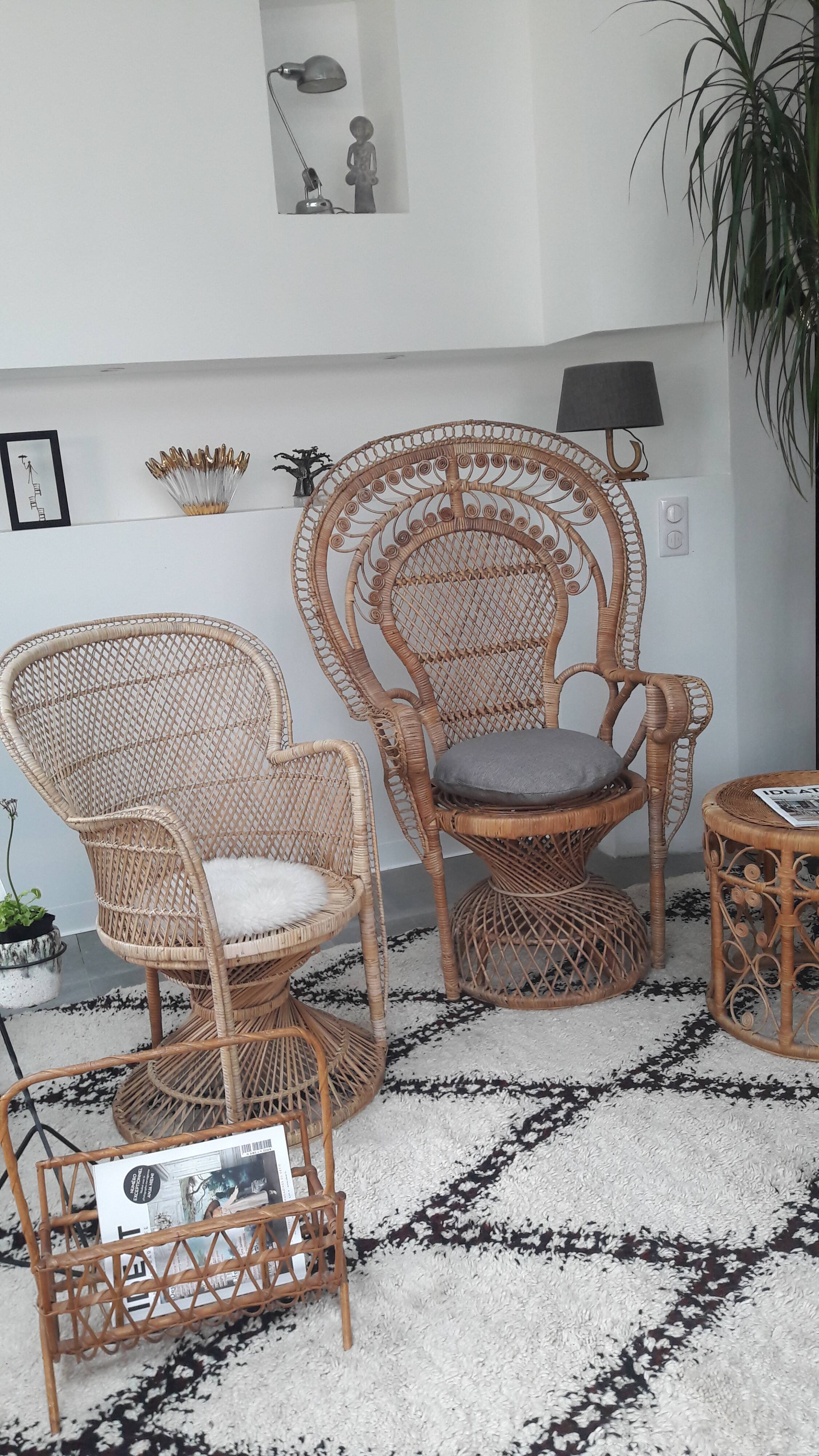 Emmanuelle peacock armchair